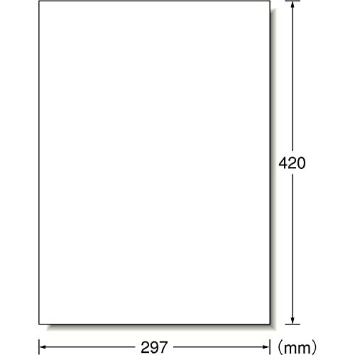 エーワン 屋外でも使えるラベル ツヤ消しフィルム ポスター用 顔料インク用 A3 5シート 32011 |  | 01