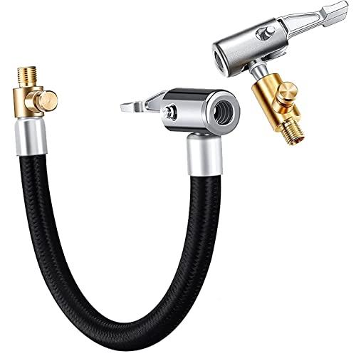 YUENTOEN 空気入れ 車 バイクタイヤバルブ 真空ポンプ 延長ホース60cm