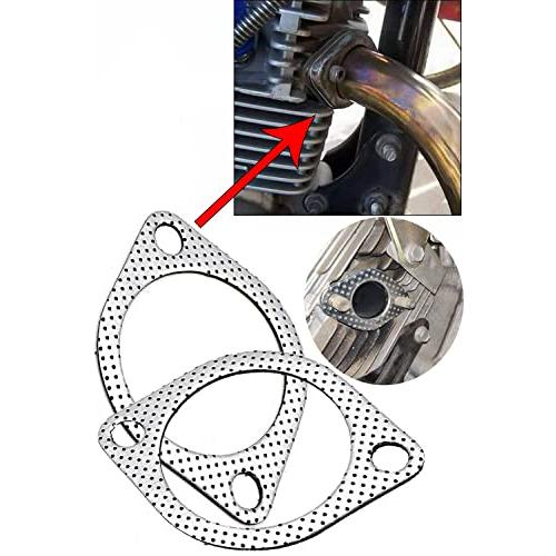 YFFSFDC マフラーガスケット ターボガスケット 強化リング 排 気ガスケット2枚入りφ 58-60mm |  | 03