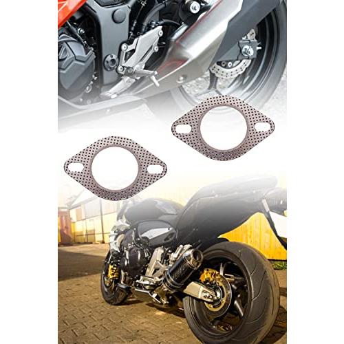 YFFSFDC マフラーガスケット ターボガスケット 強化リング 排 気ガスケット2枚入りφ 58-60mm |  | 04