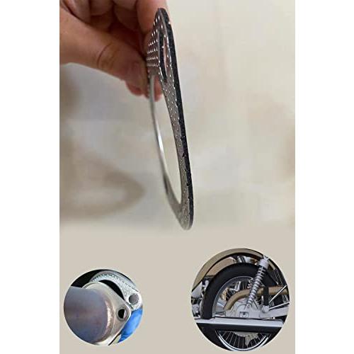 YFFSFDC マフラーガスケット ターボガスケット 強化リング 排 気ガスケット2枚入りφ 58-60mm |  | 05