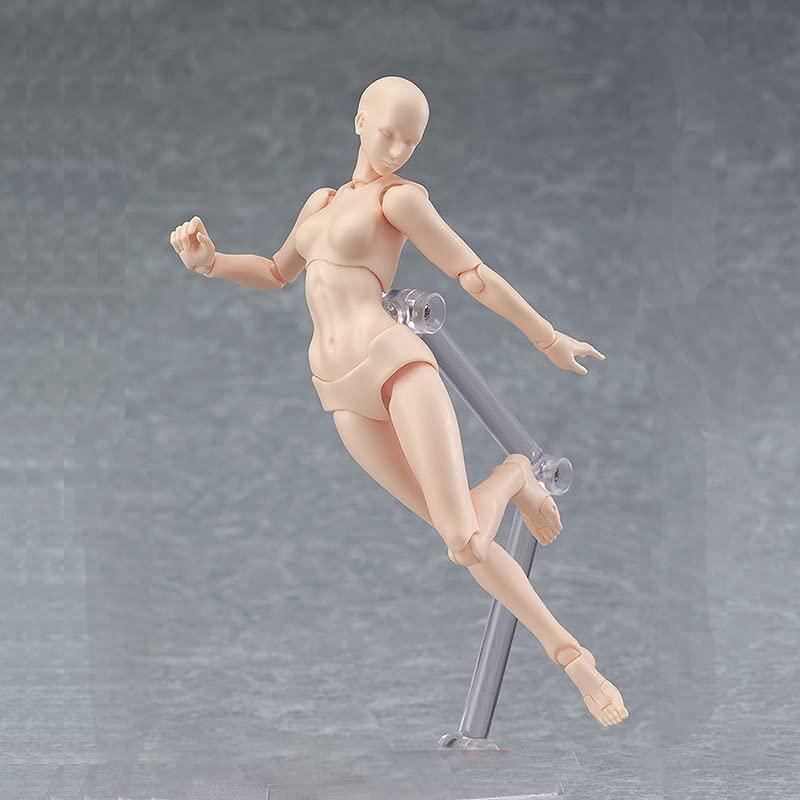 皮膚の色 デッサン用 モデル人形 男女人形 可動式デッサン人形 モデル人形 キャラクター イラスト デッサン 作画 練習 女性 模型 ドールタイ　 |  | 04