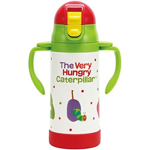 スケーターSkater 両手 ストロー付き ステンレス 水筒 350ml ベビーマグ はらぺこあおむし フルーツ STWM3N-A | 