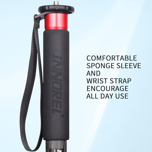 INNOREL 一脚 カメラ用 カーボン製 33lb/15kg 耐荷重 5セクション レバーロック 伸縮可能 コンパクト 便利 軽量 旅行用 V |  | 02