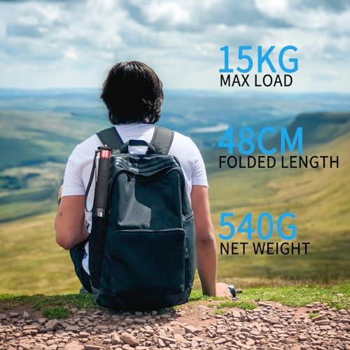 INNOREL 一脚 カメラ用 カーボン製 33lb/15kg 耐荷重 5セクション レバーロック 伸縮可能 コンパクト 便利 軽量 旅行用 V |  | 03