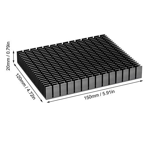 ヒートシンク 急速冷却 アルミニウム製 放熱板 冷却効率 空冷 フィン 150x120x20mm 熱シンク アルミニウム クーラー冷却熱シンク |  | 01
