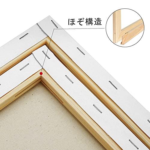AUREUO 張りキャンバス セット F15 65.2cmX53cm 中目 100％コットン 2枚 初心者 絵画用具 芸術絵創作 現代油絵 美術 |  | 03