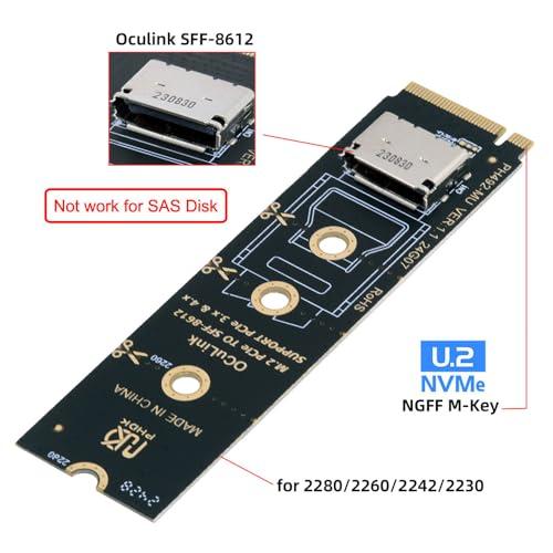 NFHK 2280 PCI-E4.0 M.2 M-key to Oculink SFF-8612 SFF-8611 Vertical Host |  | 03