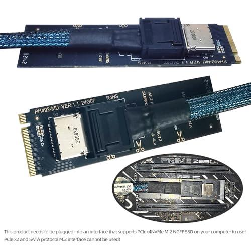 NFHK 2280 PCI-E4.0 M.2 M-key to Oculink SFF-8612 SFF-8611 Vertical Host |  | 04