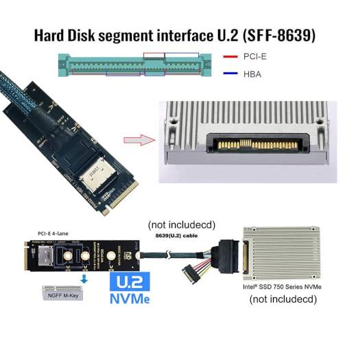 NFHK 2280 PCI-E4.0 M.2 M-key to Oculink SFF-8612 SFF-8611 Vertical Host |  | 05