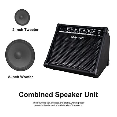 Coolmusic DM30 AMP 30 ワット電子ドラム アンプ キーボード アンプ 