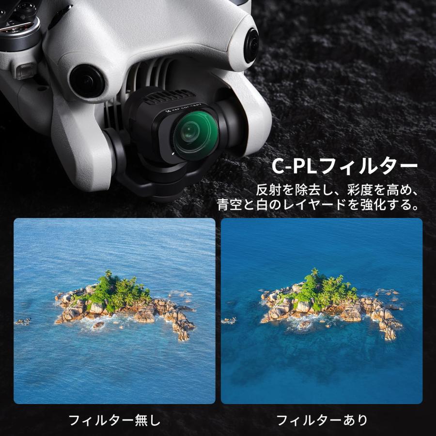 K&F Concept DJI Mini 4 Pro用フィルターセット CPL+UV+ND2-ND32+ND32