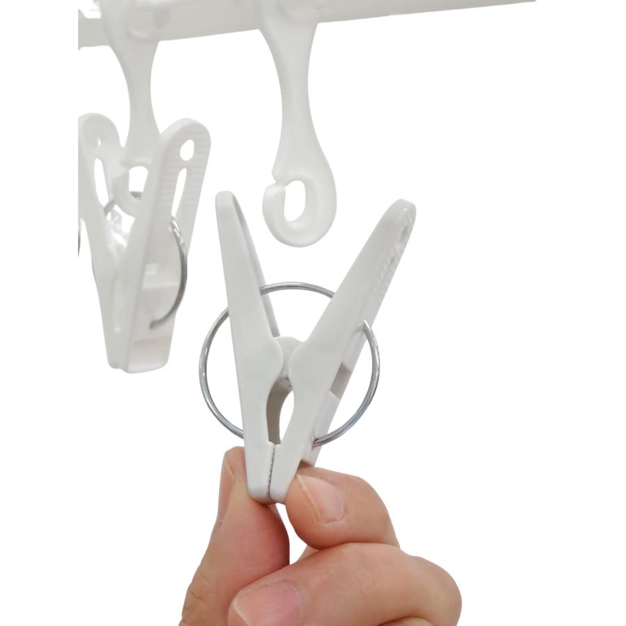 東和産業 洗濯 物干し ハンガー NSR小物干しハンガー ホワイト 24ピンチ 部屋干し 室内干し |  | 04