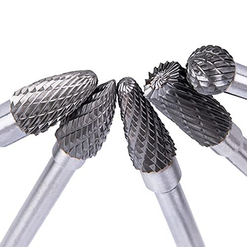 SeonFook 5本セット 超硬ドリルビット 6mm軸 10mmドリル径 ロータリーカッター リューター ドリル ロータリーバー タングステン |  | 06