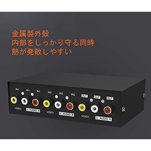 Iseebiz AV切替器 オーディオ・ビデオ切替器 機械式・電源不要 双方向 2入力1出力/1入力2出力 金属殻 静電/干渉防止 |  | 03