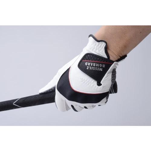 LEZAXレザックス ゴルフグローブ Missile Bombard 非公認 シリコン樹脂加工グリップ力UP 合成皮革手袋左手用 ホワイト S2 |  | 01