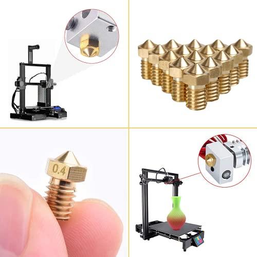 【互換品】 LIKENNY 3Dプリンター ノズル 交換 プリントヘッド 真鍮製 ノズルの精度 0.4mm M6ネジ E3D V5 V6 ノズル で広 |  | 06