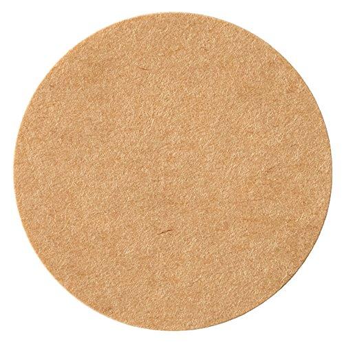 ヘッズ 日本製 無地 クラフト ロール シール 楕円 直径28mm 500枚入 HEADS MKR-4RS | 