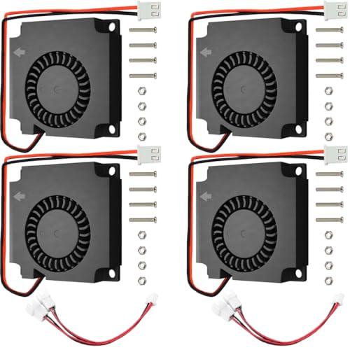 JYUDAUFU 4個 40×10mm ブロワー冷却ファン 4010 DC 24V デュアルボールベアリングクーラー XH2.54 2ピンポート | 