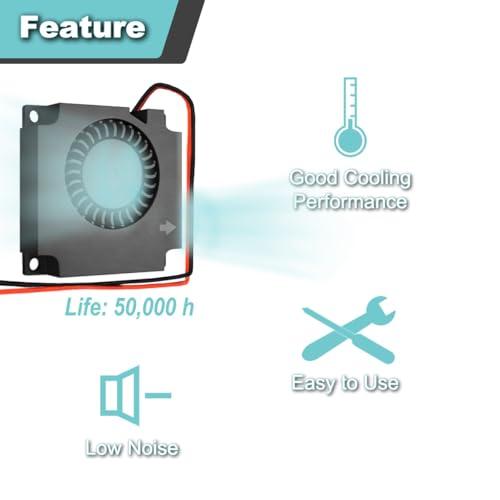 JYUDAUFU 4個 40×10mm ブロワー冷却ファン 4010 DC 24V デュアルボールベアリングクーラー XH2.54 2ピンポート |  | 03
