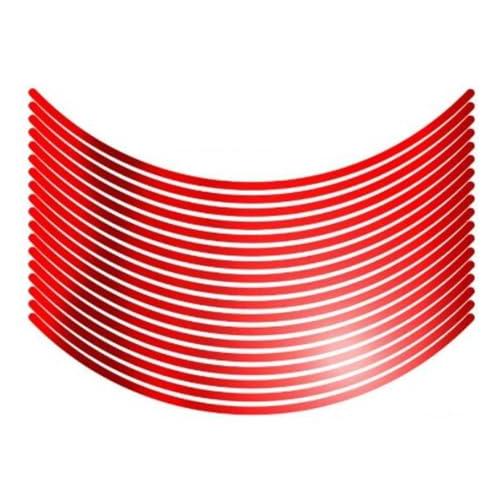 エムディーエフMDF リムストライプ ミラータイプ ミラーレッド 文字なし 無地 6mm幅 17インチ RIM-6M-MR-17N | 