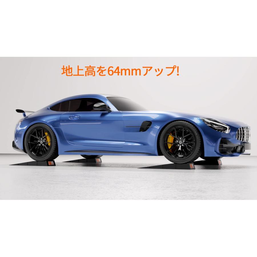 OULEME カースロープ タイヤスロープ ローダウン車 整備用スロープ ジャッキ サポート 車スロープ ローダウン用ジャッキ タイヤ交換 オイ |  | 05