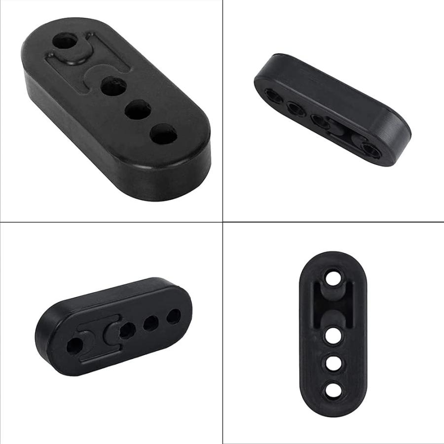 Renjzle マフラーハンガーマウント 自動車 汎用 マフラーリング 強化マフラー 吊りゴム 車 マフラーブッシュ 高さ3段階調整可能 4つ穴 |  | 01