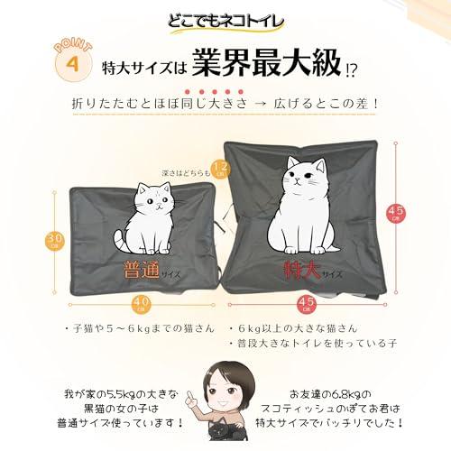 防災士のこだわり満載どこでもネコトイレ 折りたたみ 猫用 ポータブル 猫トイレ 撥水 お手入れ簡単 旅行 お出かけ 防災 避難 セカンドトイレ |  | 05