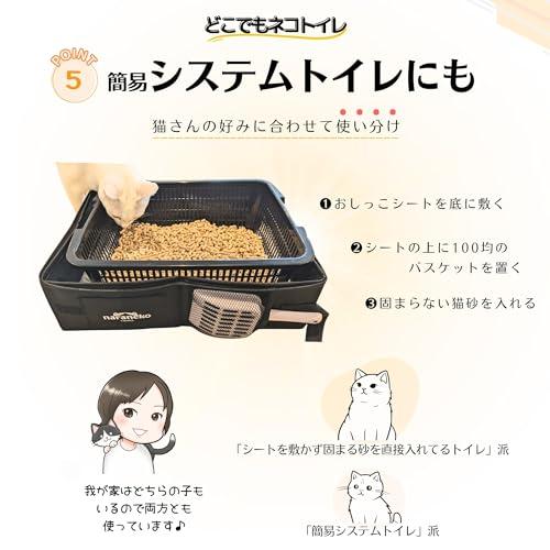 防災士のこだわり満載どこでもネコトイレ 折りたたみ 猫用 ポータブル 猫トイレ 撥水 お手入れ簡単 旅行 お出かけ 防災 避難 セカンドトイレ |  | 06