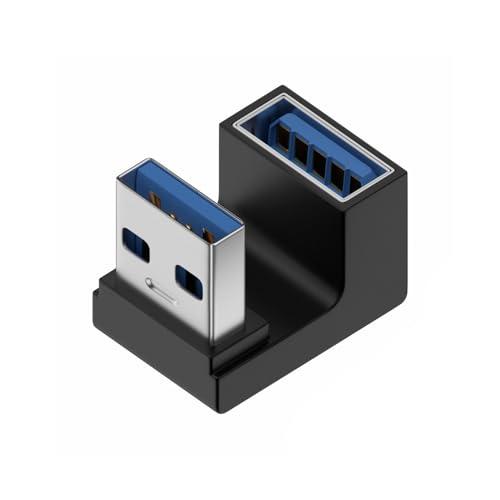 【互換品】 usb変換アダプタ 2個セット 10Gbps高速データ伝送 U字 U型変換アダプタ 180度角度付き usb3.0オス usb3.0メス |  | 06