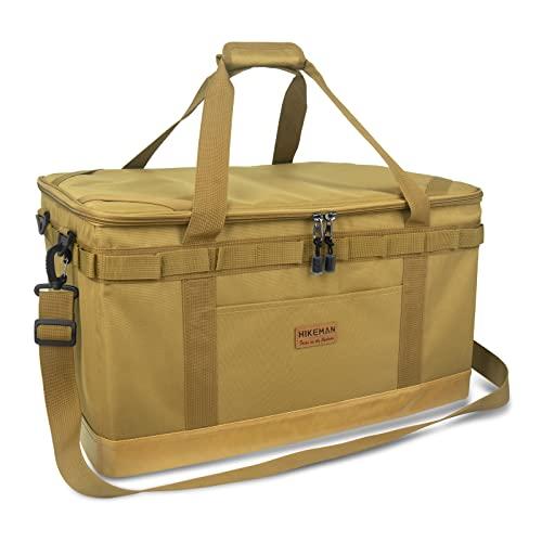 キャンプバッグ トートバッグ ビッグバッグ 内ポケット 寝袋収納 大容量 アウトドアバッグ キャンプ 収納 帆布 カーキL | 