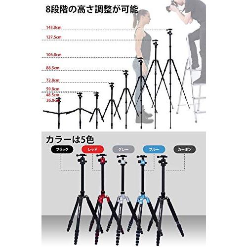 マンフロットManfrotto Element トラベル三脚 スモール レッド