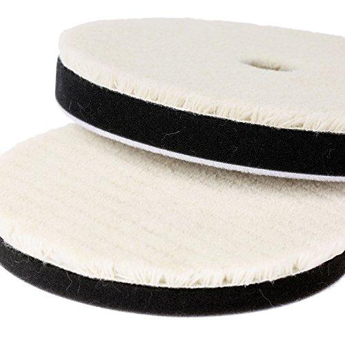 2枚入り ポリッシャー用 ウールパッド バフ研磨 研磨パッド 150mm |  | 05