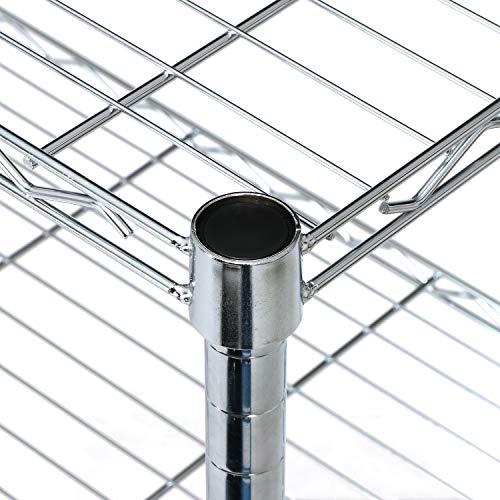 不二貿易 メタルマルチシェルフ 4段 ポール径24.5mm 幅90×奥行45×高さ152cm クロムメッキ キャスター付き 91787 |  | 07