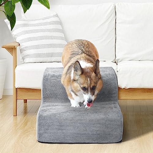 犬用ステップ 2段 ドッグステップ 犬用スロープ 犬用踏み台 犬用階段 小型犬 室内犬 高齢犬 滑り止めマット付き カバー取り外し 洗える 手持 |  | 06