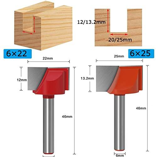 Bestgle 9ピース6mmシャンク クリーニング底ルータービットタングステン鋼 超硬クリーニングボトムビット超硬刃トリマービット 木工フライ |  | 02