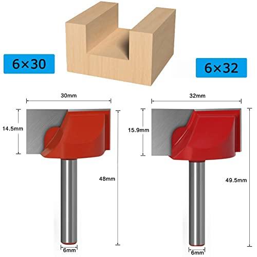 Bestgle 9ピース6mmシャンク クリーニング底ルータービットタングステン鋼 超硬クリーニングボトムビット超硬刃トリマービット 木工フライ |  | 03