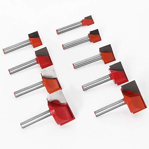 Bestgle 9ピース6mmシャンク クリーニング底ルータービットタングステン鋼 超硬クリーニングボトムビット超硬刃トリマービット 木工フライ |  | 07