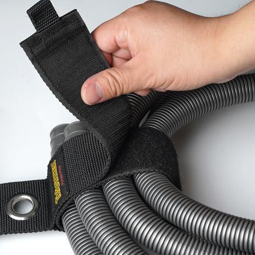 延長コード・ホースオーガナイザー（2パック）ガレージや作業場用ハンドル付き、43 cmの丈夫なマジック式キャリーストラップ、ハンガー、ケーブルオ |  | 03