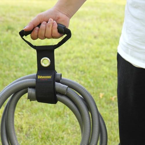 延長コード・ホースオーガナイザー（2パック）ガレージや作業場用ハンドル付き、43 cmの丈夫なマジック式キャリーストラップ、ハンガー、ケーブルオ |  | 05