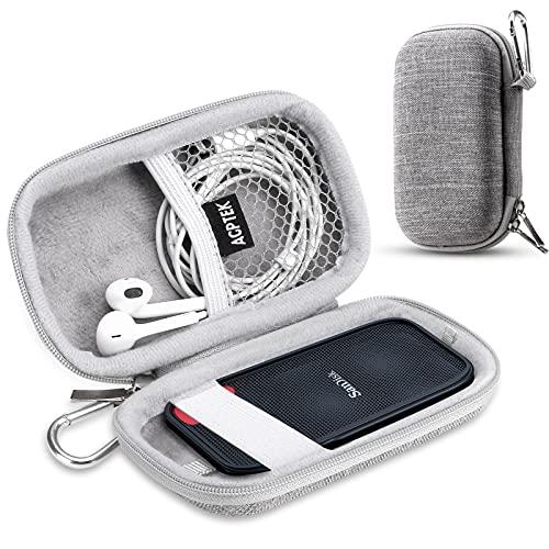 AGPTEK HHD SSD ケース 保護ケース 保管バッグ 外付けハードディスク収納ケース 防塵 撥水 外付SSD HHD 1TB 2TB 5 | 