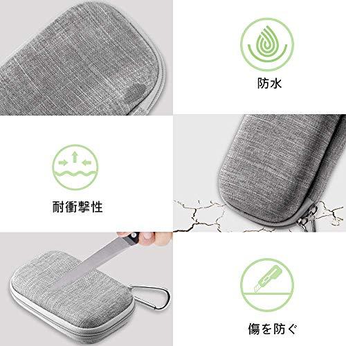 AGPTEK HHD SSD ケース 保護ケース 保管バッグ 外付けハードディスク収納ケース 防塵 撥水 外付SSD HHD 1TB 2TB 5 |  | 04