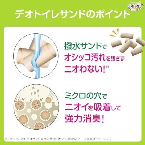 無菌レベルでニオわない 香りタイプデオトイレ 消臭・抗菌サンド ナチュラルグリーンの香り ニオイ菌99.9%抑制 17.2L 4.3L×4袋 猫 |  | 03