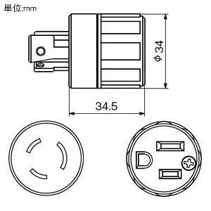 アメリカン電機 アダプター 引掛形-平刃形 白 KD0011 |  | 01