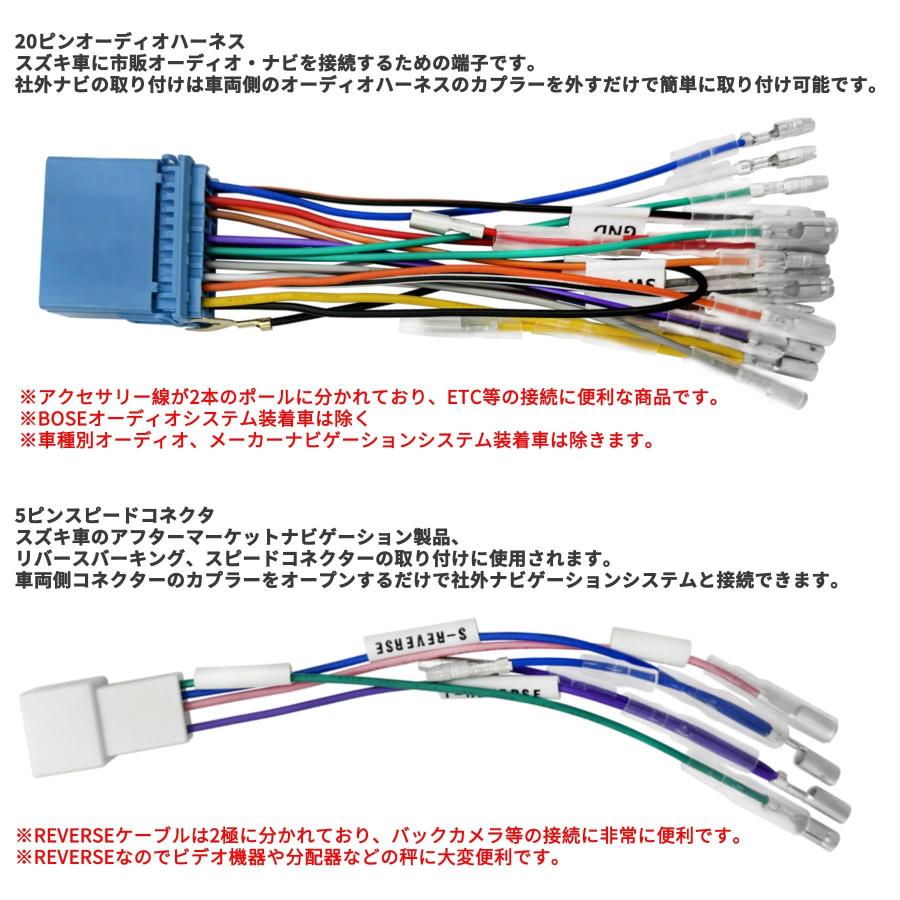 スズキ 車速 5Pコネクター カーオーディオ ハーネス 20P 車速センサー ジムニー エブリイワゴン エブリイ スイフト スイフトスポーツ ハ |  | 02