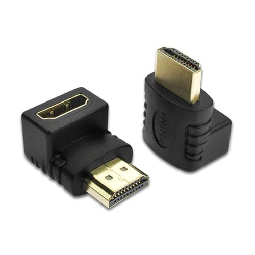 【互換品】 HDMI変換アダプタ コネクタ L型 90度+270度 4個セット HDMIオスtoメス HDMI 中継 接続 延長 アダプタ 向き変更 |  | 05