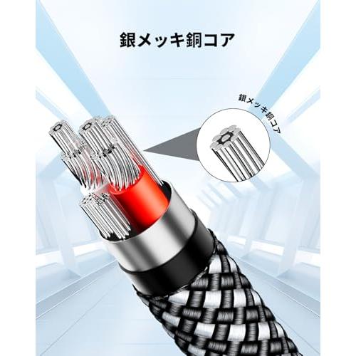 【互換品】 RIKSOIN AUX ケーブル USB C 3.5mm 変換ケーブル 銀メッキ銅ハイレゾ音質 高耐久性ナイロン編み USB C AUX |  | 03
