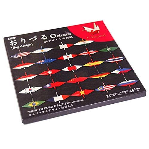 トーヨー 折り紙 おりづる 国旗 15cm角 24柄 48枚入 006120 |  | 02