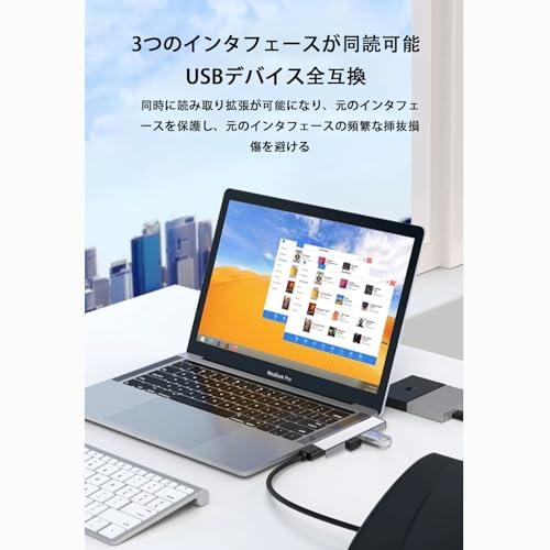 【互換品】 ノートパソコンのU SBポート拡張 U SB 3.0 ポート拡張ハブ 5Gbps 速度のポータブル U SB3.0 ハ ブ アダプタ ドッ |  | 02