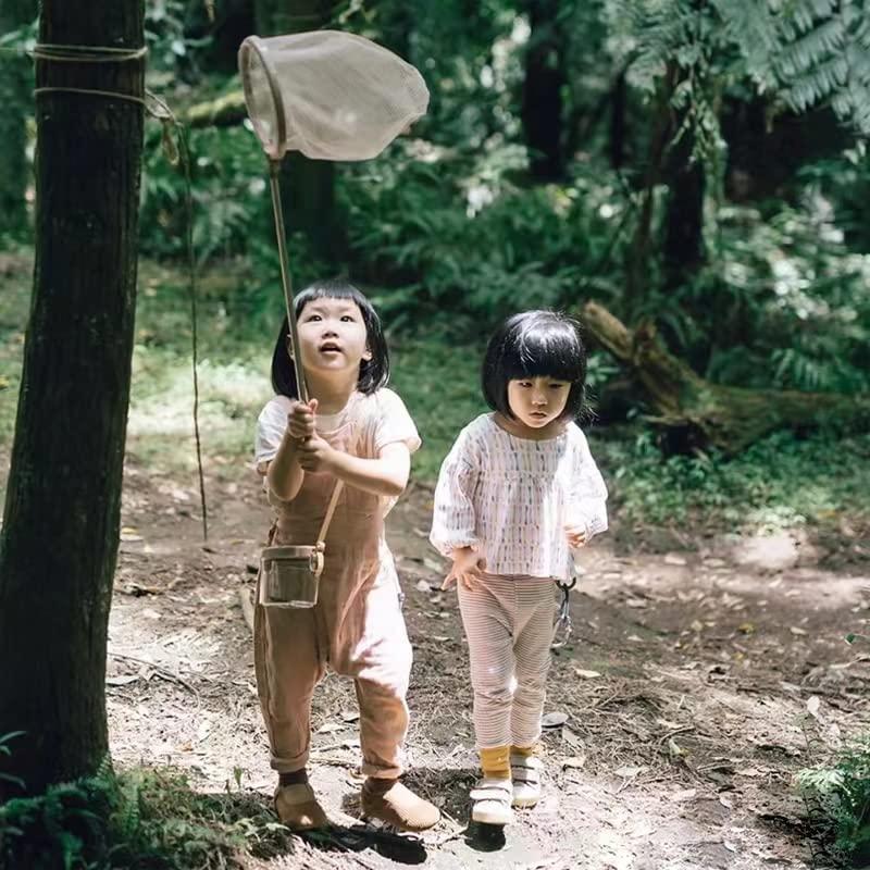 SATiNU 虫取り網 虫網 伸縮式 4段伸縮 子供 虫あみ 虫とり網 虫取り